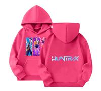 Générique Sweats à Capuche - - - - pour Fille Anime Imprimés Longues De-Mon Huntrix Sweatshirt Graphique Enfants Zoey Pulls À Motifs de Films Décontractés Hoodie
