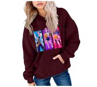 Générique Sweats à Capuche - - - - s - Merch pour Fille Imprimés - - - - Hunter Huntrix Huntr/X Rumi Mira Zoey Pull à Manches