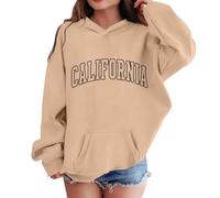 Générique Sweatshirt Capuche Fille,Sportwear Fashion Trendy Sweat Basics Motif placé Fille Vêtement Super Douce et Chaude Confortable Pull Mignon Vêtements Mode Ado 7-14 Ans