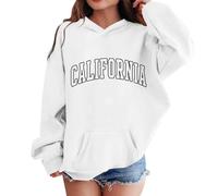 Générique Sweatshirt Capuche Fille,Sportwear Fashion Trendy Sweat Basics Motif placé Fille Vêtement Super Douce et Chaude Confortable Pull Mignon Vêtements Mode Ado 7-14 Ans