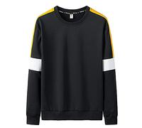 Générique Sweatshirt Classic Fit Homme Hommes Sweat-Shirt Col Ras du Cou Crewneck Pull Homme Top Sweatshirt Homme Vetement Homme Pas Cher Grandes Tailles Disponibles