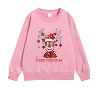 Générique Sweatshirt De Noël Fille Garçons, Déguisement Noel Garçon Fille Manches Longues Motif Imprimé Noel avec Imprimé Noël Pas Cher Pulls De Noel Veste d'hiver Enfant Déguisement Noël Enfant
