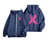 Générique Sweatshirt Femme Sweat sans Capuche Pulls, Gilets Et Sweats Ruban Rose Cancer Pull Over Veste Pullover du Sein a Pullfemme À