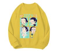 Générique Sweatshirt Fille Garçon D-Demon H-Hunters Merch Kpop Y2K Streetwear Printemps Automne Hiver Col Rond Sweat À Manches Longues Hauts (01-2-Yellow, 11-12 Years)