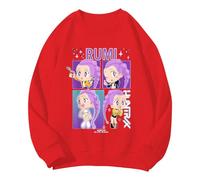Générique Sweatshirt Fille Garçon D-Demon H-Hunters Merch Kpop Y2K Streetwear Printemps Automne Hiver Col Rond Sweat À Manches Longues Hauts (01-4-Red, 3-4 Years)