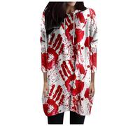Générique Sweatshirt Halloween Womens Sweatshirts Costumes for Women Full Zip Hoodie Clothes Crewneck Green Hoodies Blazers Casual Long Sleeve Pullover Tops Woman