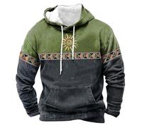Générique Sweatshirt Hommes Mode Ethnique Vent Imprimé Hoodie Homme Retro Western Aztec Hoodie Vintage Casual 3D Printed Long Sleeve2025 T Shirt Homme À Manches Longues Hooded Pullover SurvêTement