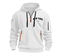 Générique Sweatshirt Sweat-Shirt Homme Sweat De Travail Zippé Dynamic Pull Oversize en Polaire A Capuche Noir Veste Coupe Vent Col Camionneur À Fermeture Éclair Intégrale