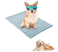 Générique Sweet Dreamed Dog Cooling Mat, Sweet Dreamed Summer Comfortable Non-Slip Washable Double-Sided Pet Bed, Lightweight and Fold Able, Machine Washable for All Breeds & Sizes (Blue,L:48 * 28in)