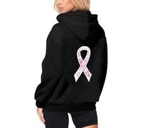 Générique Sweet Femme Capuche - Sweat à Capuche léger avec Fermeture éclair et imprimé de Sensibilisation Cancer Tenue décontractée pour Toutes Saisons Entretien Facile Sweat-Shirt Parfait