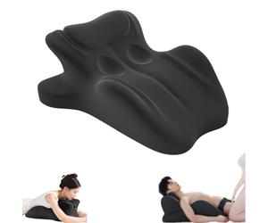 Générique Sweet Spot Pillow, 27° Angle Perfect Position, Strong Load-Bearing Capacity, Soft Space Memory Foam Material, Ergonomic Posture Support, Save Effort and Focus More (Black)