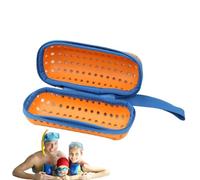 Générique Swim Goggles Box - EVA 18x9x8.5cm | Zipper Waterproof Goggles Carry Case With Drainage Holes Sports Sunglasses Storage Case | Protective Travel Organizer For Men Women Swimming Use