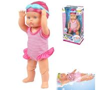 Générique Swimming Baby Doll, Swimming Baby Doll for Pool, with Movable Joint Battery Powered Breaststroke Swimmings , Cute Realistic Waterproof Babys for Pool Bathtub (B#)
