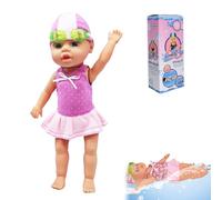 Générique Swimming Baby Doll, Swimming Baby Doll for Pool, with Movable Joint Battery Powered Breaststroke Swimmings , Cute Realistic Waterproof Babys for Pool Bathtub (A#)