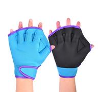 Générique Swimming Gloves, Webbed Aquatic Mittens for Training, Water Resistant Rubber Gear, Flexible Fit Material, Fitness Accessory for Swimming, Diving, Workout, Aqua Exercise