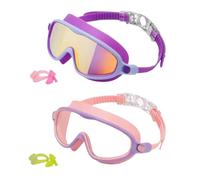 Générique Swimming Goggles, Anti Fog UV Protection, No-Leak Soft Seal, Adjustable Strap with Nose Clip, Comfortable Swim Accessories for Pool Beach Snorkeling Summer, 6.5x2.56 inches