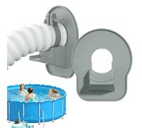 Générique Swimming Pool Hose Support, Pipe Holders Stabilizers, 3.15x4.33 inches, Spa Replacement Parts, Easy Installation Clips for Ground Pools, Garden Uses, White and Gray