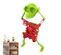 Générique Swing Skeleton - Wind Up Dancing 3D Printed Skeleton Toy for Kids | Clockwork Skull Model with Swinging Motion for Decorations Room Table Shelf Study Den Living Room Bedroom Bookshelf Fun