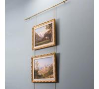Générique Système D'accrochage Mural, Systèmes D'accrochage de Tableaux avec Rails de Galerie, Adaptés aux Galeries et Salles D'exposition, Hauteur Réglable(1.3m/51in)