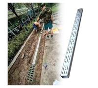 Générique Système de caniveau étroit avec Grille Amovible, kit de caniveaux en Forme de U pour terrasses, allées et béton - 7 x 5 x 200 cm (2,8 x 2 x 78,7 po) pour Une ge