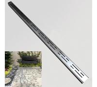 Générique Système de caniveaux de Drainage - Kit de caniveaux étroits en Acier Inoxydable de 1 m de Long avec Grille, Ensemble de caniveaux de Drainage extérieur pour Cour souterraine, allée