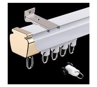 Générique Système de Rail pour Rideaux, Rail Droit Mural en Aluminium Robuste pour fenêtres en Baie, idéal pour Les serres, Les Chambres et Les salles de Consultation, 5,8 m (19 pi), Solution Blanche