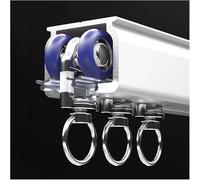 Générique Système de Rail pour Rideaux, Rail Robuste pour Rideaux - Tringle à Rideaux de Plafond de 6 m (19,6 pi) pour séparateurs de pièces, Rail Droit Extra Long pour u