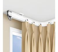 Générique Système de Rails de Rideaux Courbes - Rail Flexible pour Plafond et Mur, idéal pour Les Baies vitrées et Les séparations de pièces de Camping-Cars. Installation Facile, réglable et Durable.