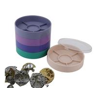 Générique Système De Stockage Professionnel Pièces D'horlogerie - Ořganizer De Composants Mouvement Rotatif À 5 Couches. -Compartiments pour Bâtons D'équilibre, Les Bijoux Capuchon, Les Ressorts À Et