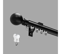 Générique Système de Tringle à Rideaux Murale Robuste de 2 m - Barre en Alliage d'aluminium Durable, capacité de Charge de 7,5 kg, idéale pour Les Salons, Les Chambres, l