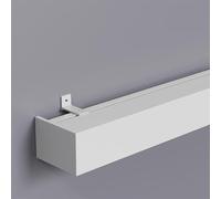 Générique Système de Tringle à Rideaux Murale Robuste pour fenêtres en Baie, Caisson décoratif avec Tringle Simple, Tringle à Rideaux Blanche de 3 m (9,8 pi) pour Chambre à Coucher
