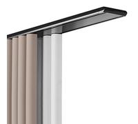 Générique Système de Tringle à Rideaux réglable en Aluminium Gris pour Fixation au Plafond - Rail Coulissant Fluide, Design Invisible, idéal pour la décoration de la mais
