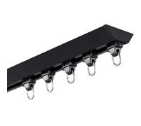 Générique Système de Tringle à Rideaux, Tringle de Plafond pour Rideaux de 1 à 4 m, séparateur de pièce et Tringle à Rideau de Douche, Conception Durable et Flexible, Mon
