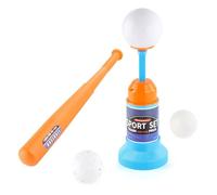 Générique T-Ьall Set - Baseball Toy | T-Ьall Set for Training with Auto Launcher, Kids Batting Tee Pitching Machine for Boys & Girls Ages 3+ Years, Outdoor Sport Game with Bat & 3 Balls