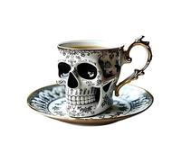 Générique T-asse À Café Royal Skull, Style Gothique Réutilisable, 10 Cm, Tasse De Squelette, Tasse Effrayante, Design Étrange, Idée Cadeau, Pour Le Brassage Du Matin, Leisure Du Week-end