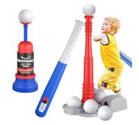 Générique T Ball Set, Baseball Training Toy, Adjustable Hitting Stand, Lightweight Bat and Balls, Outdoor Sports Equipment for Boys Girls Aged 3-5, Fun Backyard Baseball Kit Kids, Early Learning
