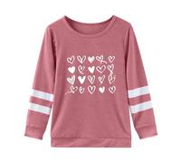 Générique T-Shirt à Manches Longues pour Filles, Manchettes, col Ras du Cou pour Enfants, Tunique pour Filles (C, 5-6 Years)
