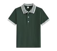 Générique T-Shirt Court Classique Ample pour Enfant en Bas âge, Fille ou garçon, Chemisier Doux à Manches Unies (Dark Green, 10-11 Years)