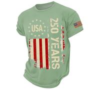 Générique T-Shirt décontracté pour Homme à Manches Courtes Confortable et Respirant pour Un Usage Quotidien idéal pour Une Tenue de Couple Assortie (Light Green, M)