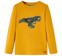 Générique T-Shirt Enfants à Manches Longues Ocre 92,Hauts pour Enfants,0.17KG-13264