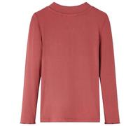 Générique T-Shirt Enfants Manches Longues Faux col roulé Rouge brûlé 128,Hauts pour Enfants,0.19KG-14337