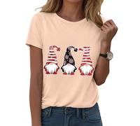 Générique T-Shirt Femme Noël Manches Courtes Col Rond - Impression Complète Père Noël en Traîneau et Flocons de Neige - Haut Léger Confortable pour Les Fêtes