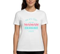 Générique T-Shirt Femme “Rien n’est Perdu Tant Que Maman ne l’a Pas cherché” - Humour Famille - Cadeau Maman Taille XS