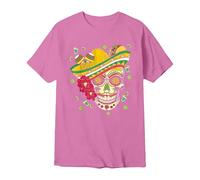Générique T-Shirt Homme Crâne Mexicain Jour des Morts Imprimé Manches Courtes Pullover Confortable Été Quotidien