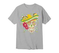 Générique T-Shirt Homme Crâne Mexicain Jour des Morts Imprimé Manches Courtes Pullover Confortable Été Quotidien
