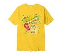 Générique T-Shirt Homme Crâne Mexicain Jour des Morts Imprimé Manches Courtes Pullover Confortable Été Quotidien