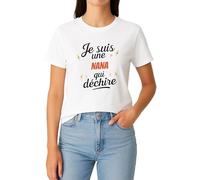 Générique T-Shirt Je suis Une Nana Qui déchire - Cadeau Original Drôle - Idée Cadeau Anniversaire & Fête - 100% Coton Taille M
