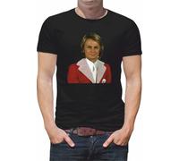 Générique T Shirt personnalisé Chanteur Claude Francois modele 1 N072 Noir (Noir, S)