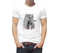 Générique T Shirt personnalisé chanteuse lara Fabian Je suis la Concert Tour N094 (Blanc, M)
