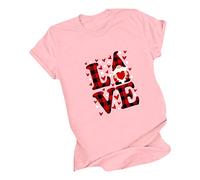 Générique T Shirt Personnalisé Femme - Femmes Casual Impression Manches Courtes O-Neck Loose T-Shirt Blouse Tops T Shirts Couple